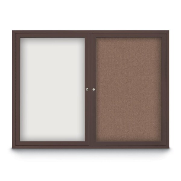 Corkboard, 24"x36", Deep Burgundy/Satin